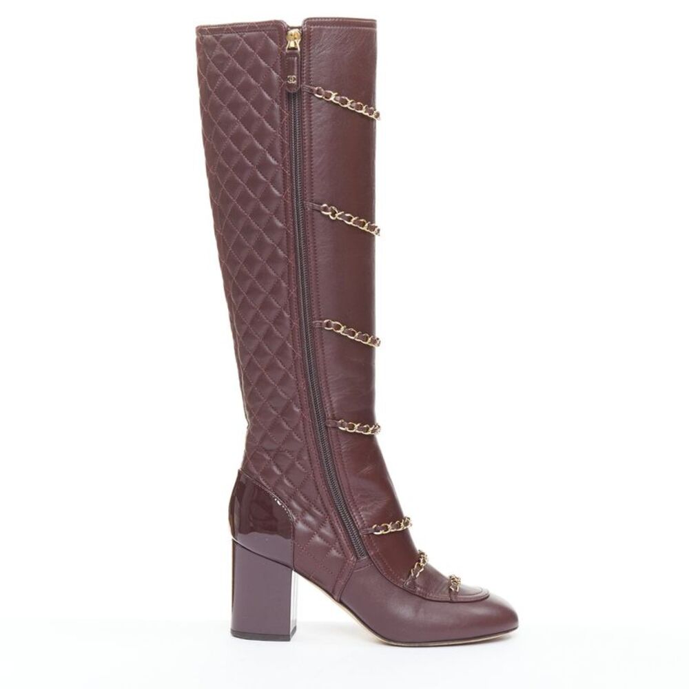 Chanel 2017 Lambskin Quilted Boots